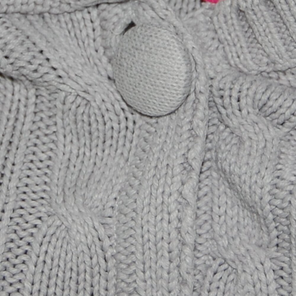 Greendog Girls Size 6, Gray 2-Button Knit Vest, Sleeveless Cardigan - Picture 7 of 9